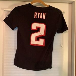 Boys Nike Atlanta Falcons Ryan Black Kids Tee Shirt Medium‎